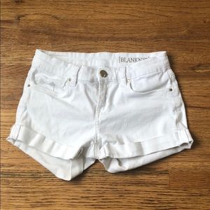 BlankNYC White Jean Shorts